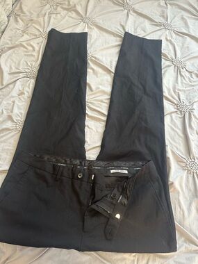 le chateau Black Men's Dress Pants - Straight Tailored Fit